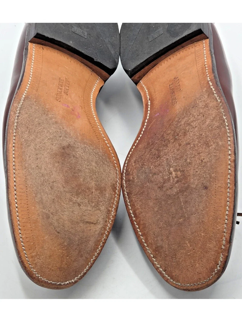 Allen Edmonds Biscayne 8884 11D Burgundy Tassel Loafers Vintage 1980s USA
